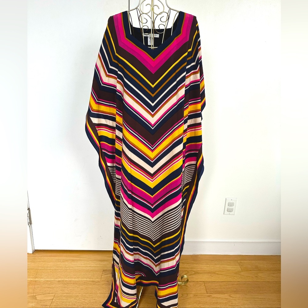 Trina Turk Multicolor Chevron Maxi Dress